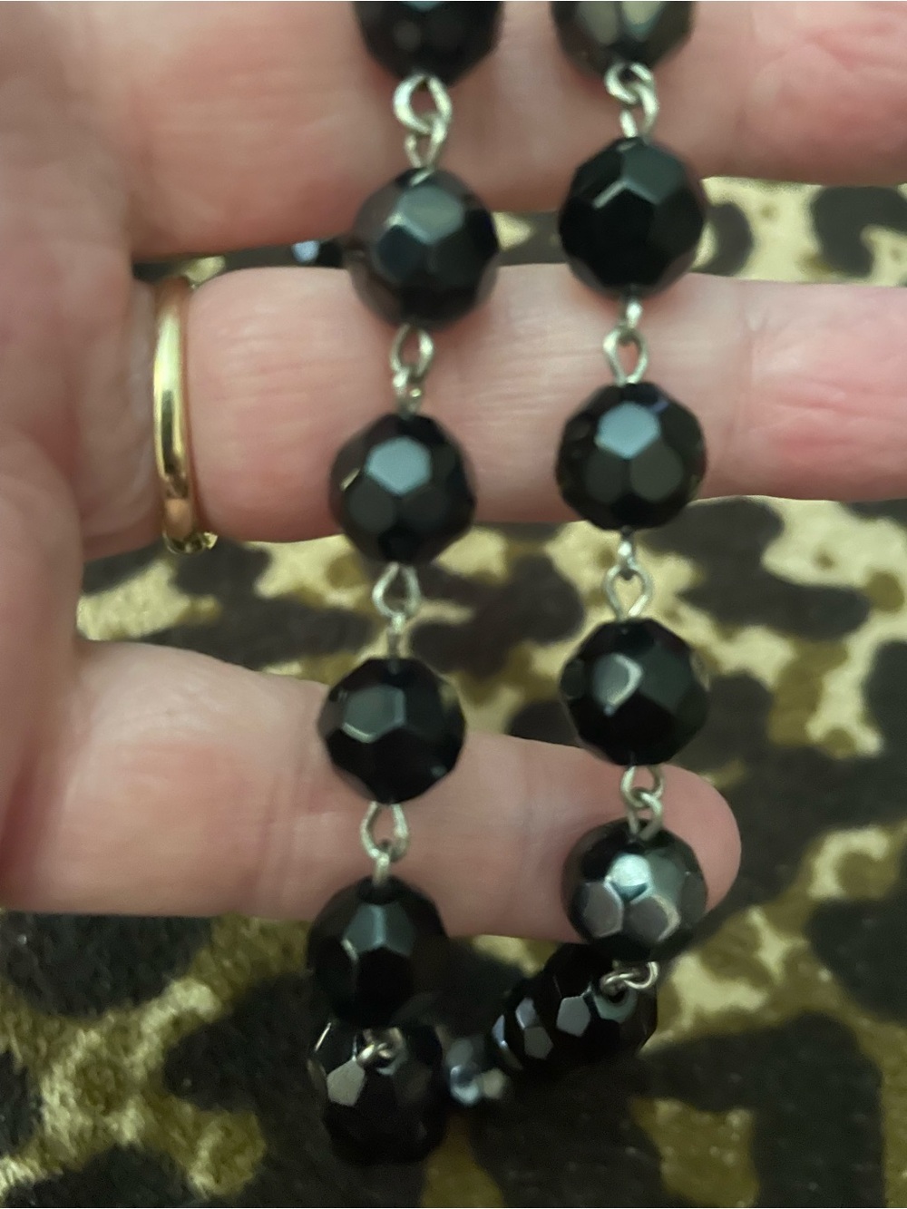Elegant Black Faceted Bead Necklace — Women’s Statement Jewelry